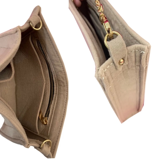 Bag Insert w/ Gold Chain for Toiletry Bag - Picture 4 of 5